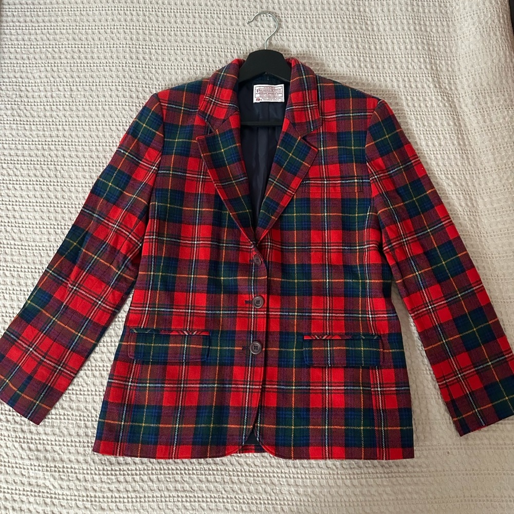 Super Sweet Pendleton Plaid Blazer - image 8